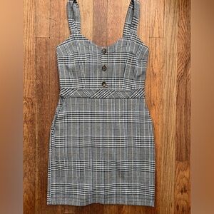 Abercrombie plaid knit dress
